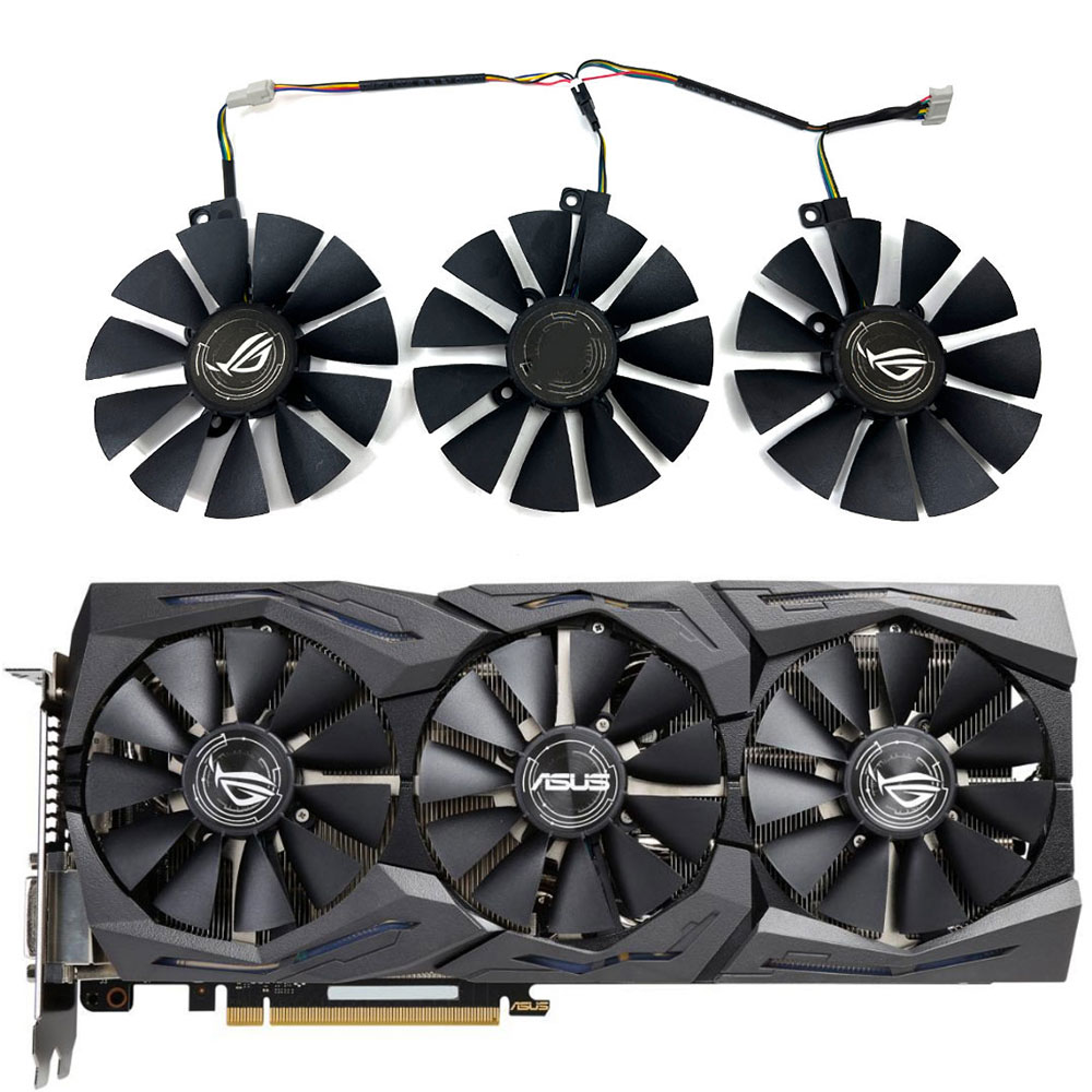 Rtx 3090 24Gb Gddr6X - 1 zestaw 6PIN ROG-STRIX-GTX1070-O8G-GAMING wentylator GPU,