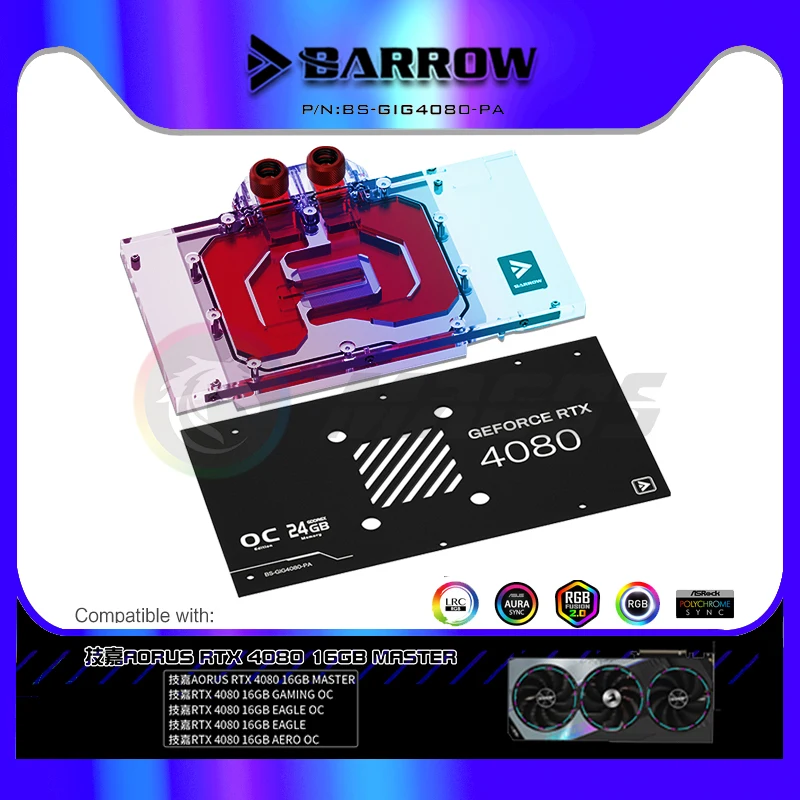 BARROW GPU Water Block dla Gig – Rtx 4080 Water Cooling Block recenzja i cena