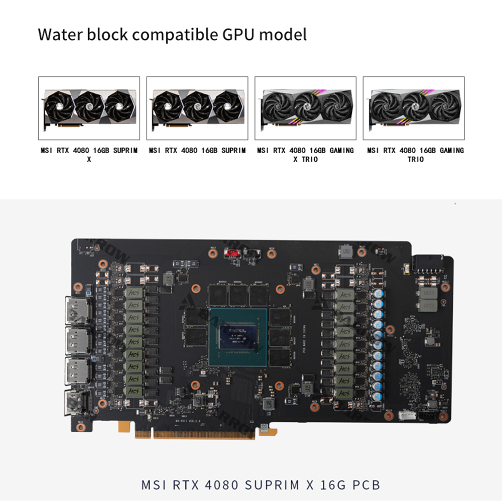 BARROW BS-MSG4080M-PA Blok wod – Rtx 4080 Water Cooling Block recenzja i cena